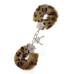 Леопардовые наручники METAL HANDCUFF WITH PLUSH LEOPARD