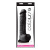 Черный фаллоимитатор Colours Pleasures 8  Dildo - 24,8 см.