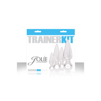 Набор из 4 прозрачных анальных пробок Jolie Trainer Kit