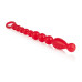 Красная анальная цепочка Colt Max Beads - 28 см.
