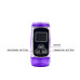 Фиолетовый хай-тек вибромассажёр Passion Count - 21,5 см.