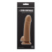 Кофейный гладкий фаллоимитатор на присоске с мошонкой Smooth 4 Inch Dildo - 14,6 см.