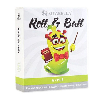 Стимулирующий презерватив-насадка Roll   Ball Apple