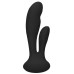 Черный вибратор G-Spot and Clitoral Vibrator Flair - 17,5 см.