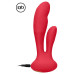 Красный вибратор G-Spot and Clitoral Vibrator Flair - 17,5 см.