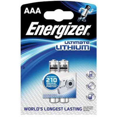 Батарейки Energizer Ultimate Lithium FR03/L92 AAA - 2 шт.