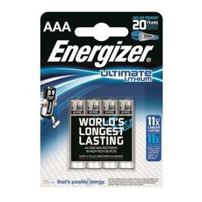 Батарейки Energizer Ultimate Lithium L92 AAA B - 4 шт.