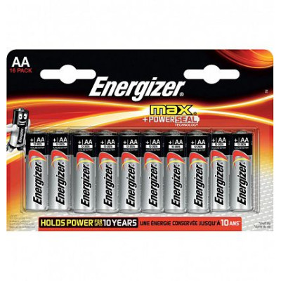 Батарейки Energizer MAX AA/LR6 1,5V - 16 шт.