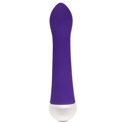 Фиолетовый вибратор Fashion Succubi Caressing Vibe - 14,5 см.