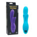 Голубой вибратор INDULGENCE Rechargeable Frolic Bunny - 18,7 см.