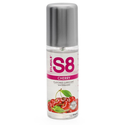 Смазка на водной основе S8 Flavored Lube со вкусом вишни - 125 мл.