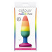 Радужная пробка Colours Pride Edition Pleasure Plug Medium - 13,3 см.