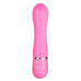 Розовый мини-вибратор Diamond Vibrator со стразами - 11,4 см.