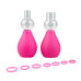 Розовые вакуумные стимуляторы для сосков Nipple Pump Set