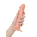 Телесный фаллос на присоске Silicone Bendable Dildo L - 19 см.