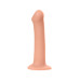 Телесный фаллос на присоске Silicone Bendable Dildo L - 19 см.