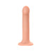 Телесный фаллос на присоске Silicone Bendable Dildo L - 19 см.