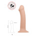 Телесный фаллос на присоске Silicone Bendable Dildo L - 19 см.