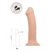 Телесный фаллос на присоске Silicone Bendable Dildo XL - 20 см.