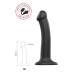 Черный фаллос на присоске Silicone Bendable Dildo M - 18 см.