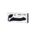 Черный безремневой страпон Silicone Bendable Strap-On L