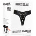 Черные трусики Harness Deluxe для страпона O-ring