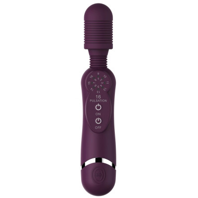 Фиолетовый универсальный массажер Silicone Massage Wand - 20 см.