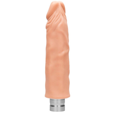 Телесный реалистичный вибратор Vibrating Dildo - 25 см.