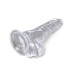 Прозрачный фаллоимитатор King Cock Clear 4  Cock with Balls - 12,7 см.