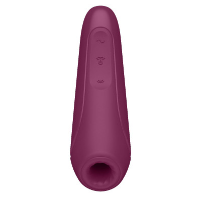 Бордовый вакуум-волновой стимулятор Satisfyer Curvy 1+