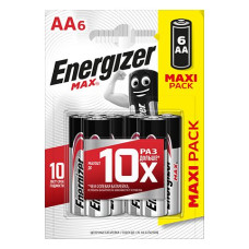 Батарейки Energizer MAX E91/AA 1.5V - 6 шт.