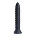 Черный спиралевидный вибромассажер Power Screw 10X Spiral Silicone Vibrator - 20,3 см.