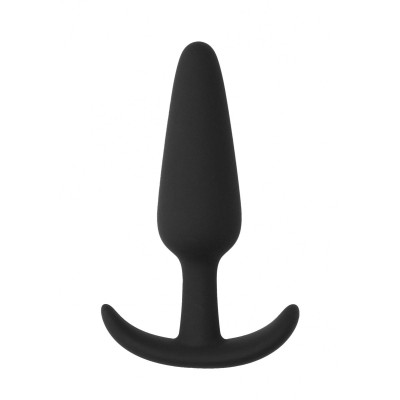 Черная анальная пробка для ношения Slim Butt Plug - 8,3 см.