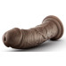 Коричневый фаллоимитатор 8 Inch Cock With Suction Cup - 20,3 см.