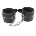 Черные наручники Obey Me Leather Hand Cuffs