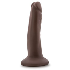 Коричневый фаллоимитатор 5.5 Inch Cock With Suction Cup - 14 см.