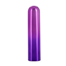 Фиолетовый гладкий мини-вибромассажер Glam Vibe - 9 см.