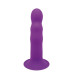 Фиолетовый фаллоимитатор-реалистик PREMIUM RIBBED DILDO - 18 см.