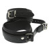 Черные оковы ANKLE CUFFS WITH CONNECTION STRAP