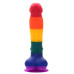 Разноцветный фаллоимитатор-реалистик COLOURFUL DILDO - 17,5 см.