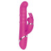 Розовый вибратор-кролик NAGHI NO.41 RECHARGEABLE DUO VIBRATOR - 24 см.