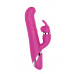 Розовый вибратор-кролик NAGHI NO.42 RECHARGEABLE DUO VIBRATOR - 24 см.