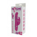 Розовый вибратор-кролик NAGHI NO.42 RECHARGEABLE DUO VIBRATOR - 24 см.