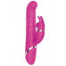 Розовый вибратор-кролик NAGHI NO.42 RECHARGEABLE DUO VIBRATOR - 24 см.