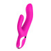 Розовый вибратор-кролик NAGHI NO.43 RECHARGEABLE DUO VIBRATOR - 23 см.