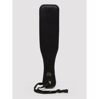 Черная шлепалка Bound to You Faux Leather Small Spanking Paddle - 25,4 см.