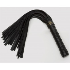 Черная кожаная плеть Bound to You Faux Leather Small Flogger - 29,2 см.