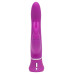 Лиловый вибратор Curve Thrusting Rechargeable Rabbit Vibrator - 24,1 см.