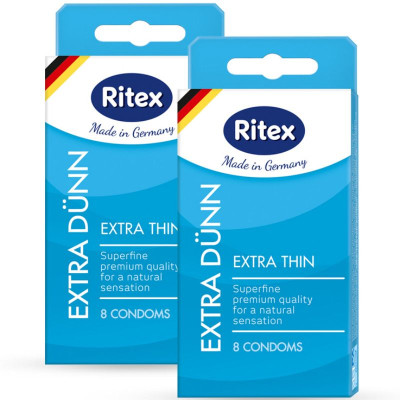 Ультратонкие презервативы RITEX EXTRA DUNN - 8 шт.