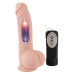 Телесный вибратор-реалистик Medical Silicone Pulsating Vibrator - 20 см.